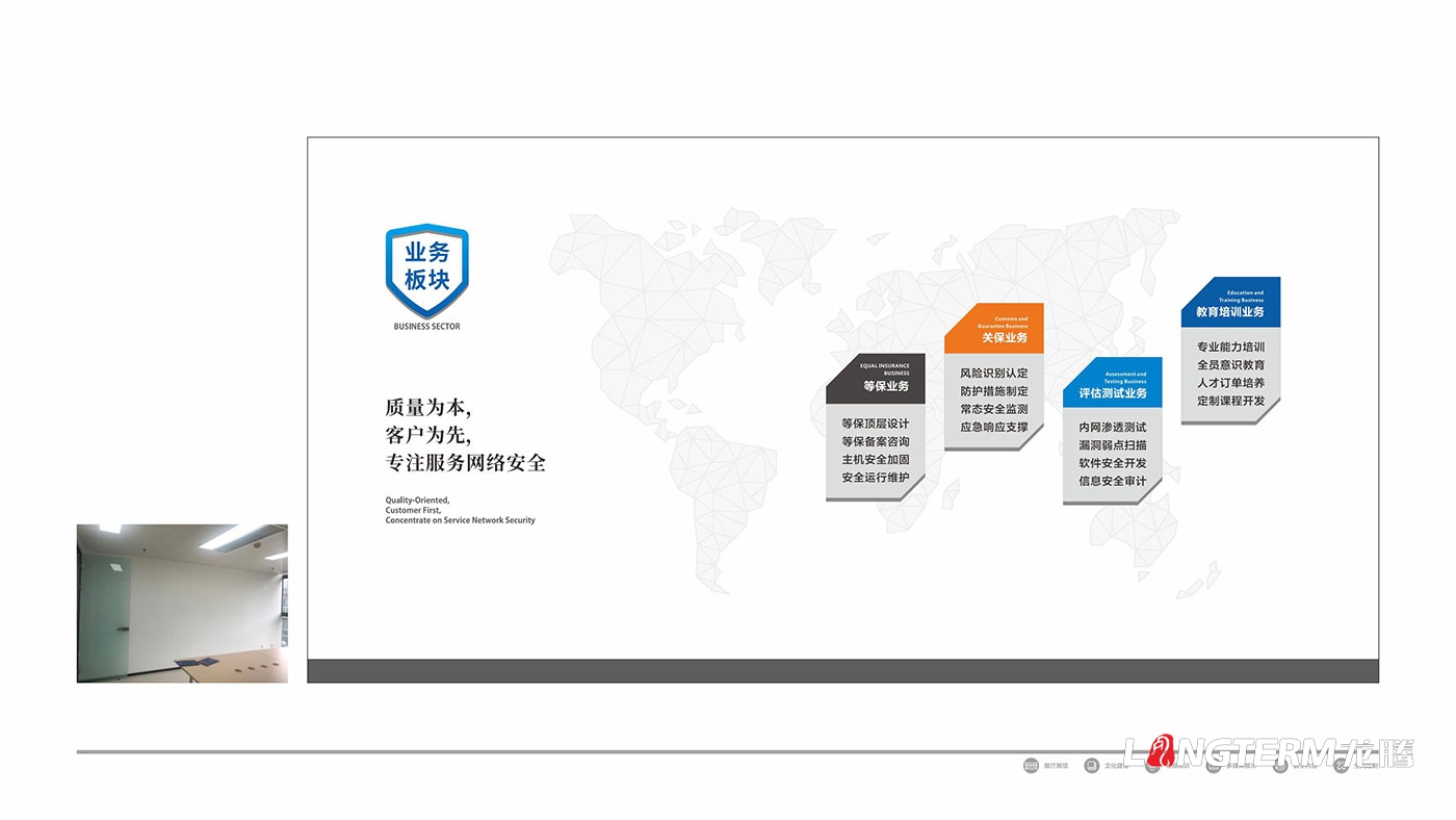 中成基業(yè)消安智能網(wǎng)絡安全技術文化墻設計效果