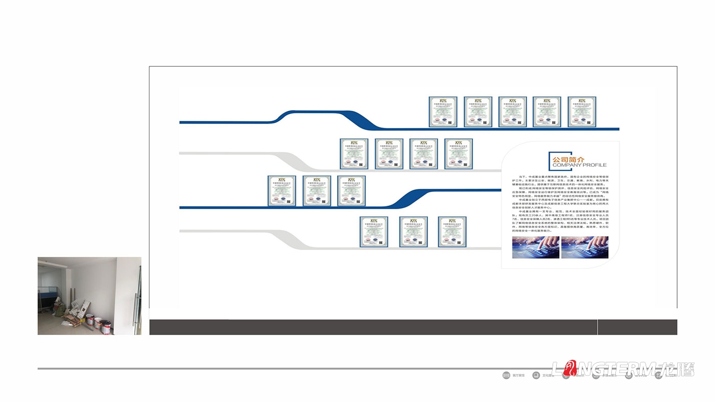 中成基業(yè)消安智能網(wǎng)絡安全技術文化墻設計效果